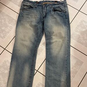 Rivet de Cru Straight Leg Fit Light Blue Jeans for Men